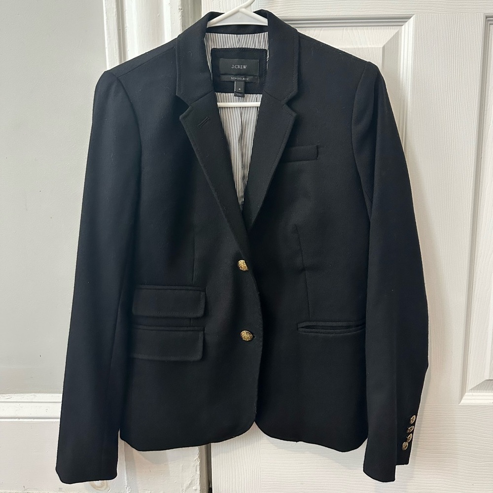 J.Crew Schoolboy Blazer in Black - Size 4